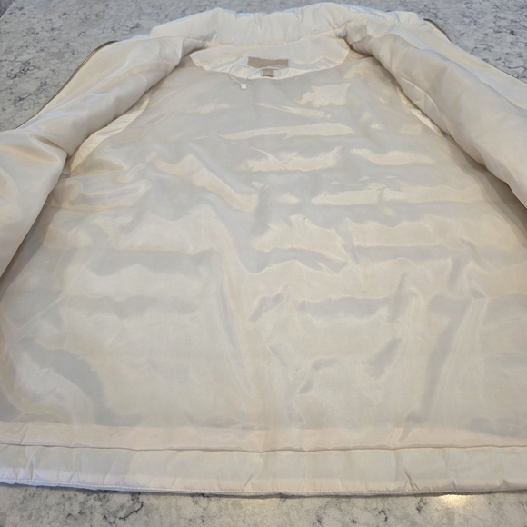 Michael Michael Kors Women's Bone / Off White Puffer Quilted Vest Size 2X Like N - Picture 12 of 16